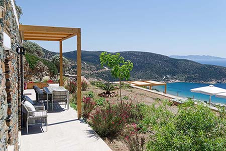 Terrasse avec vue sur la mer